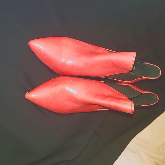 ANTONIO MELANI red Heel shoes. Size 8.5 - Picture 6 of 12